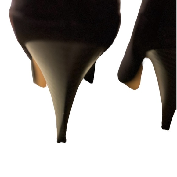 Express Faux Suede Heeled Ankle Boot 8 - Picture 7 of 9